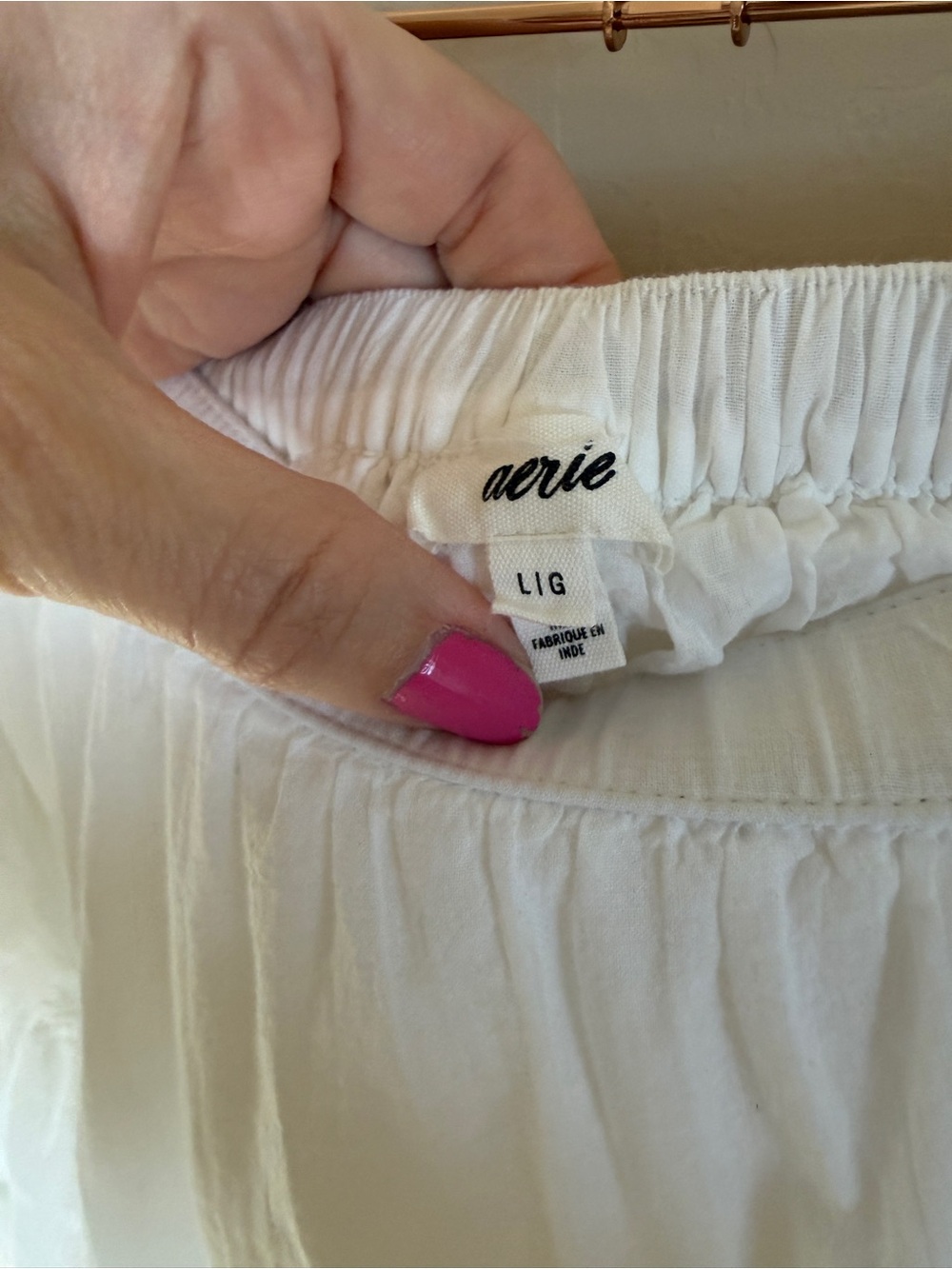 Arie White Rock n Ruffle Tiered Cotton Mini Skirt Large - Picture 3 of 5